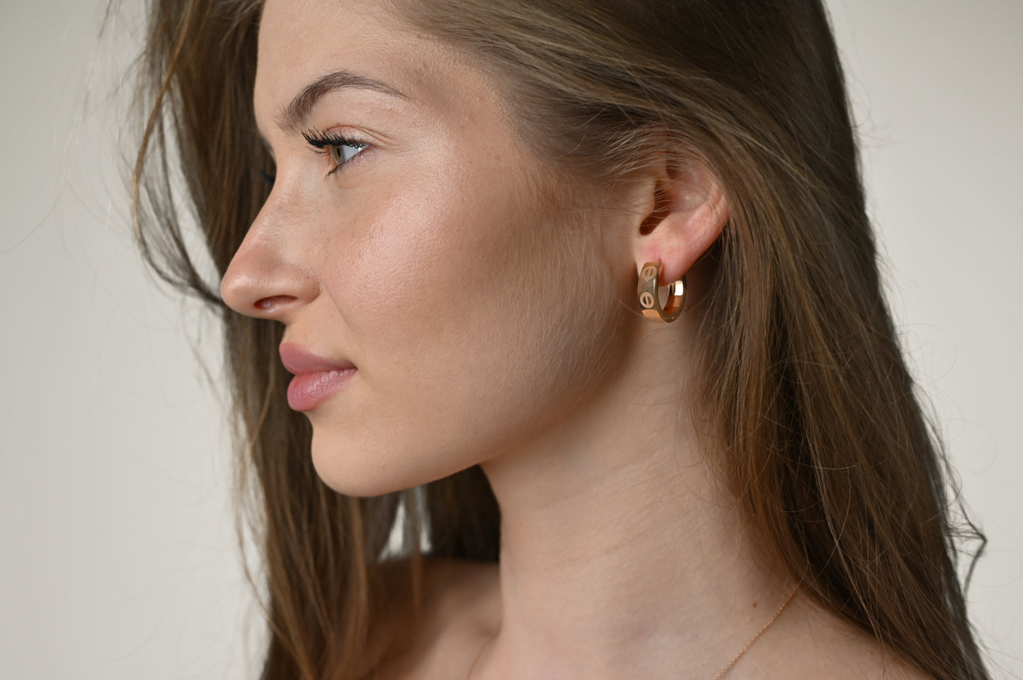Hoop Earrings Rose Gold