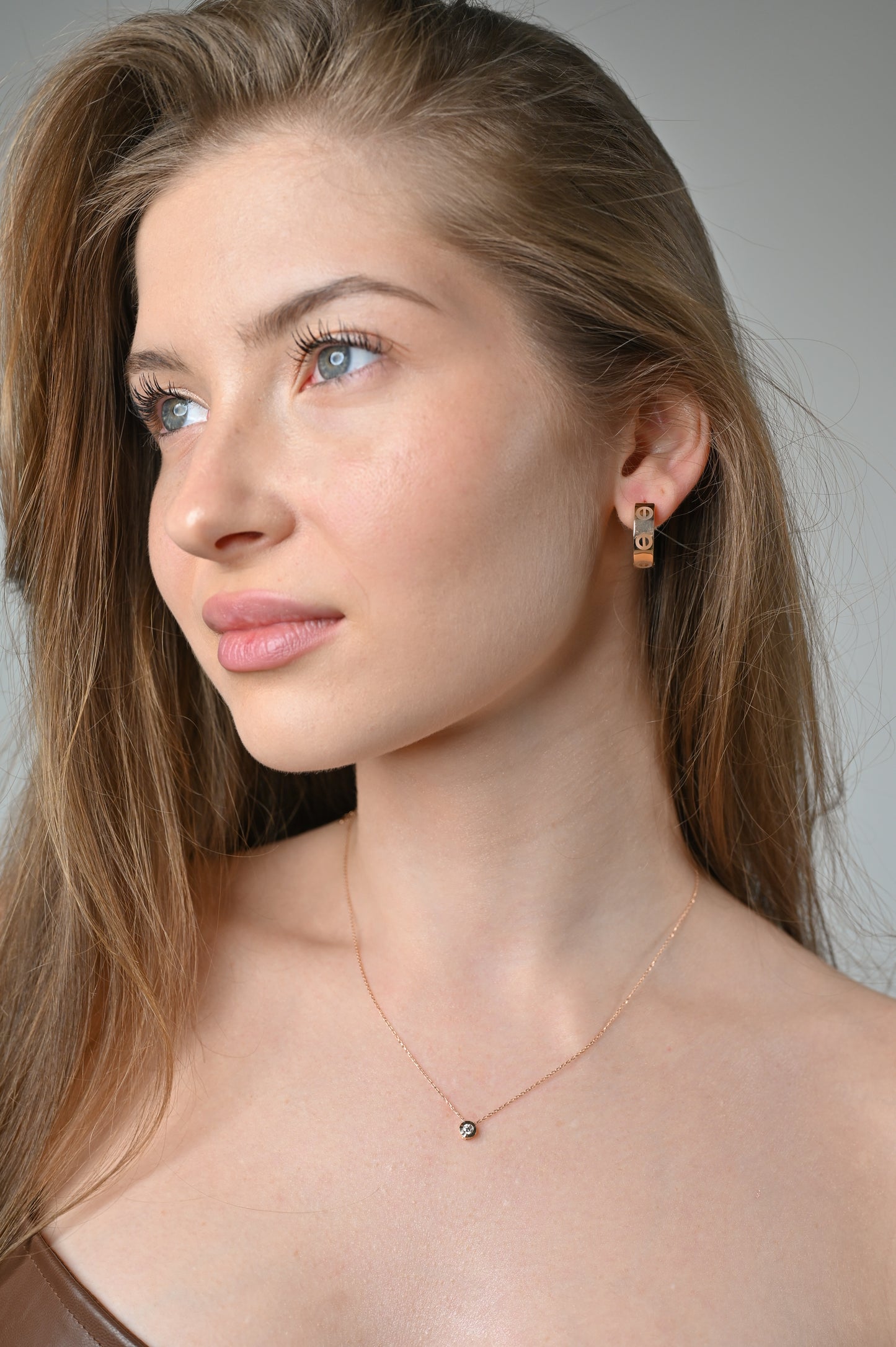 Hoop Earrings Rose Gold