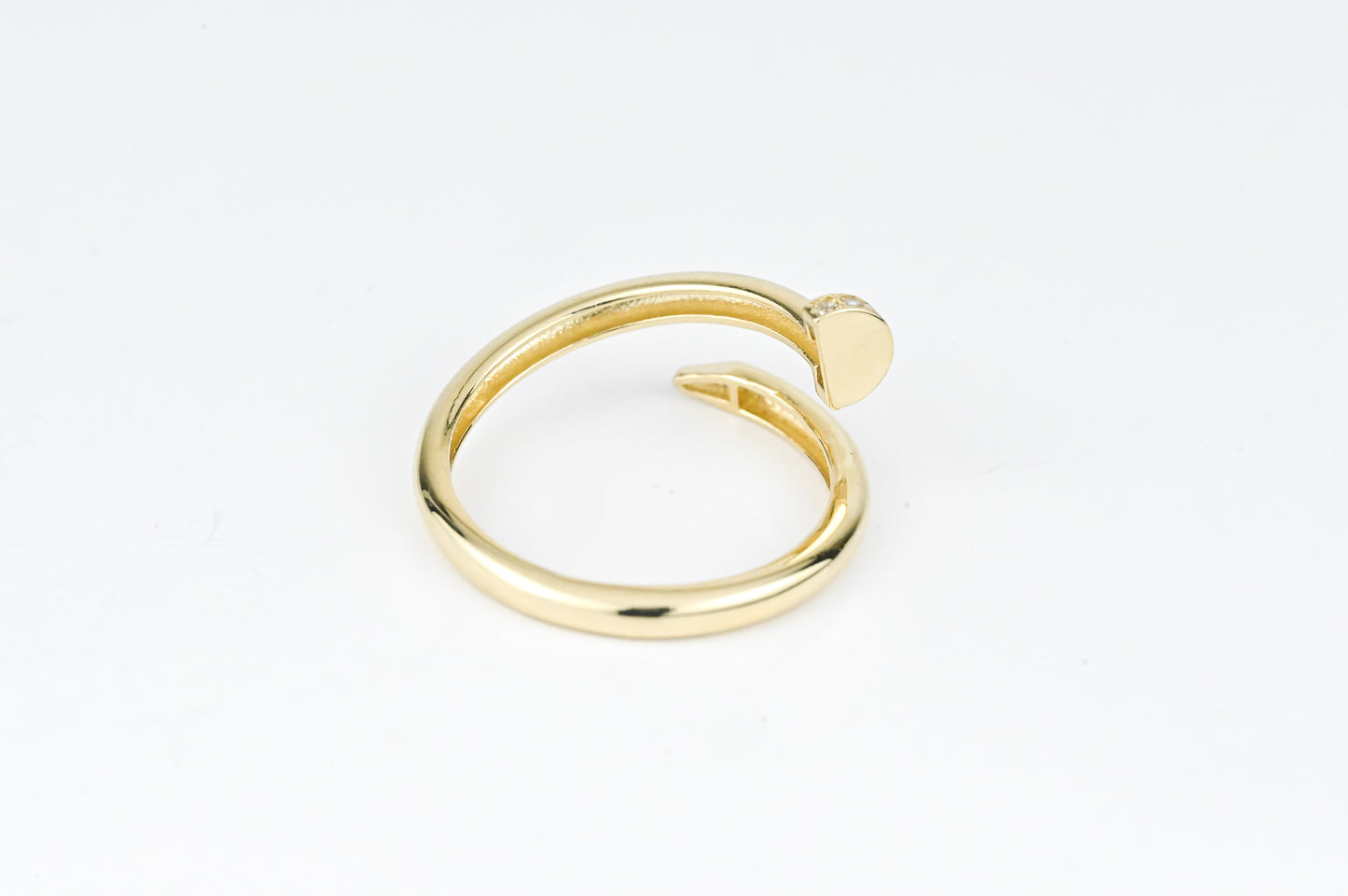 Nail Ring Yellow Gold