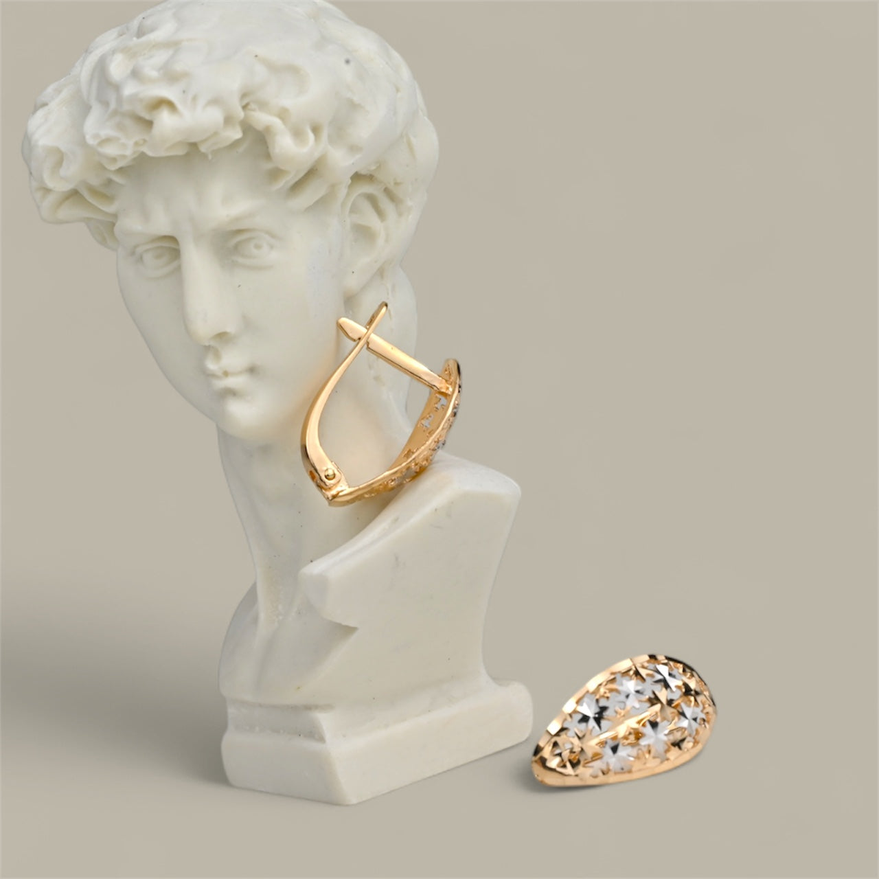Earrings Gold Star
