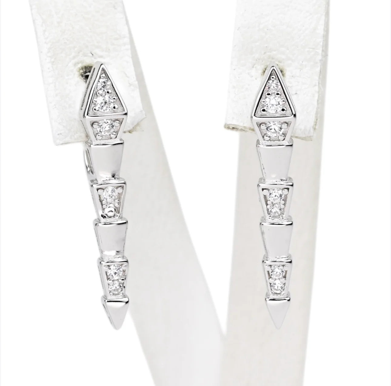 Silver Set Snake (Earrings & Pendant)