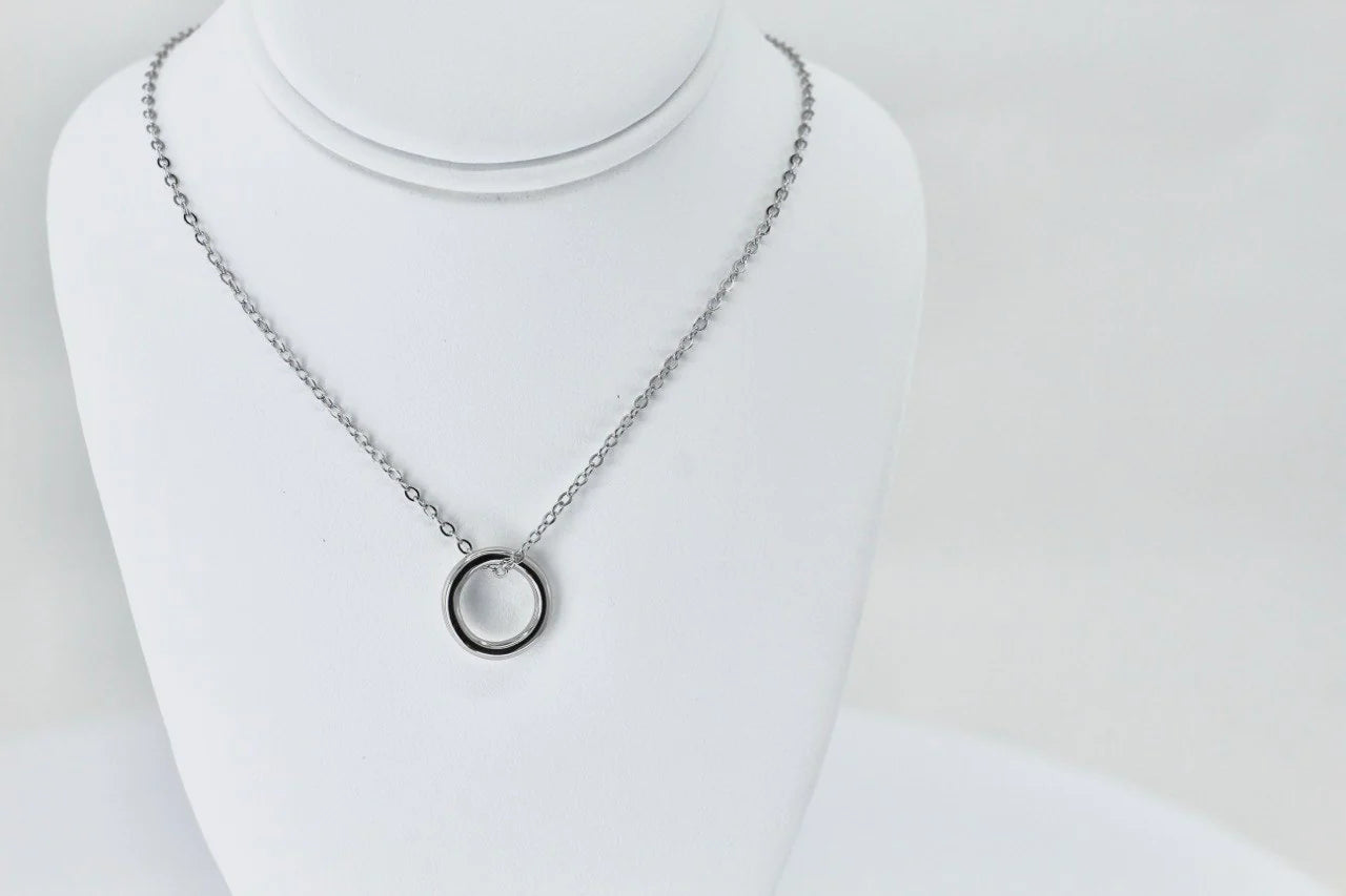 Silver Necklace "Simple Ring"