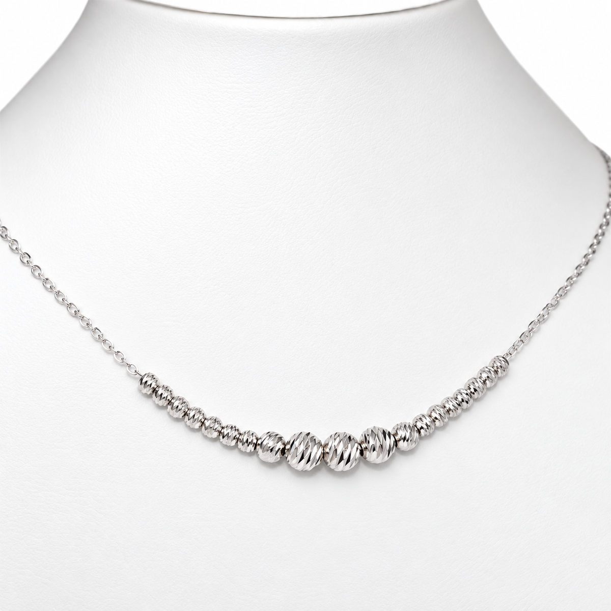 Silver Ball Necklace