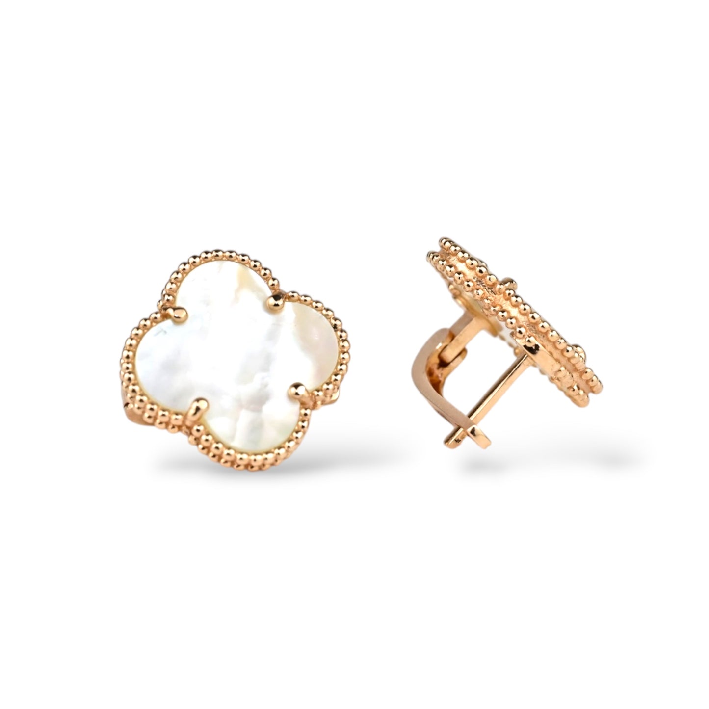 Mother of Pearl clover Earrings