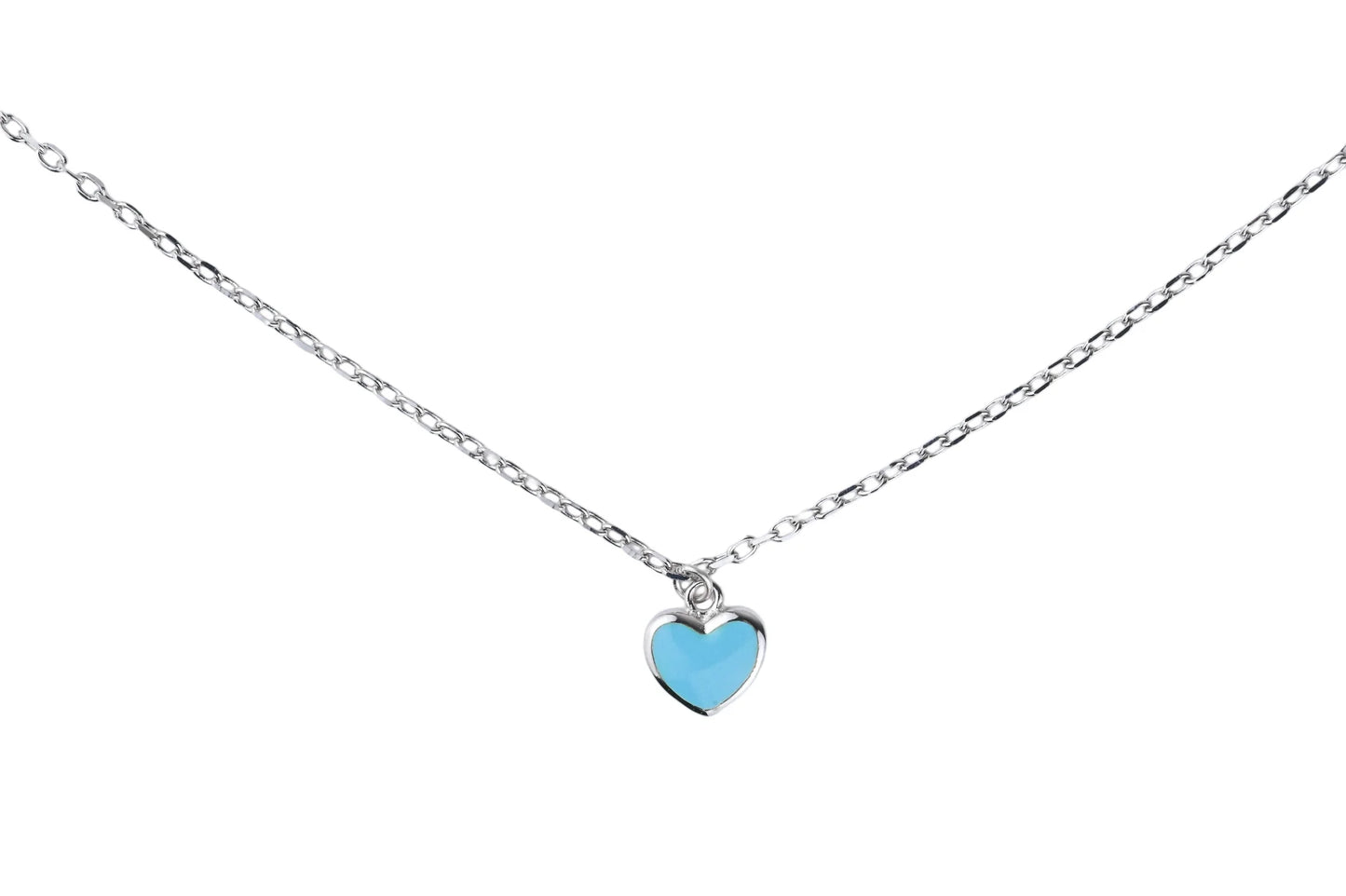 Anklet with pink/green heart or flower Silver