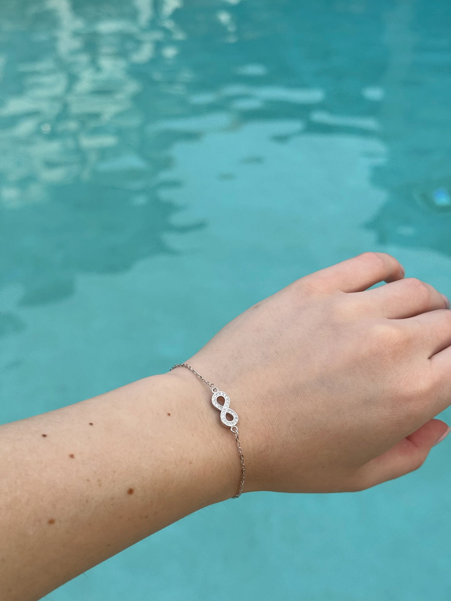 Silver Infinity Charm Bracelet