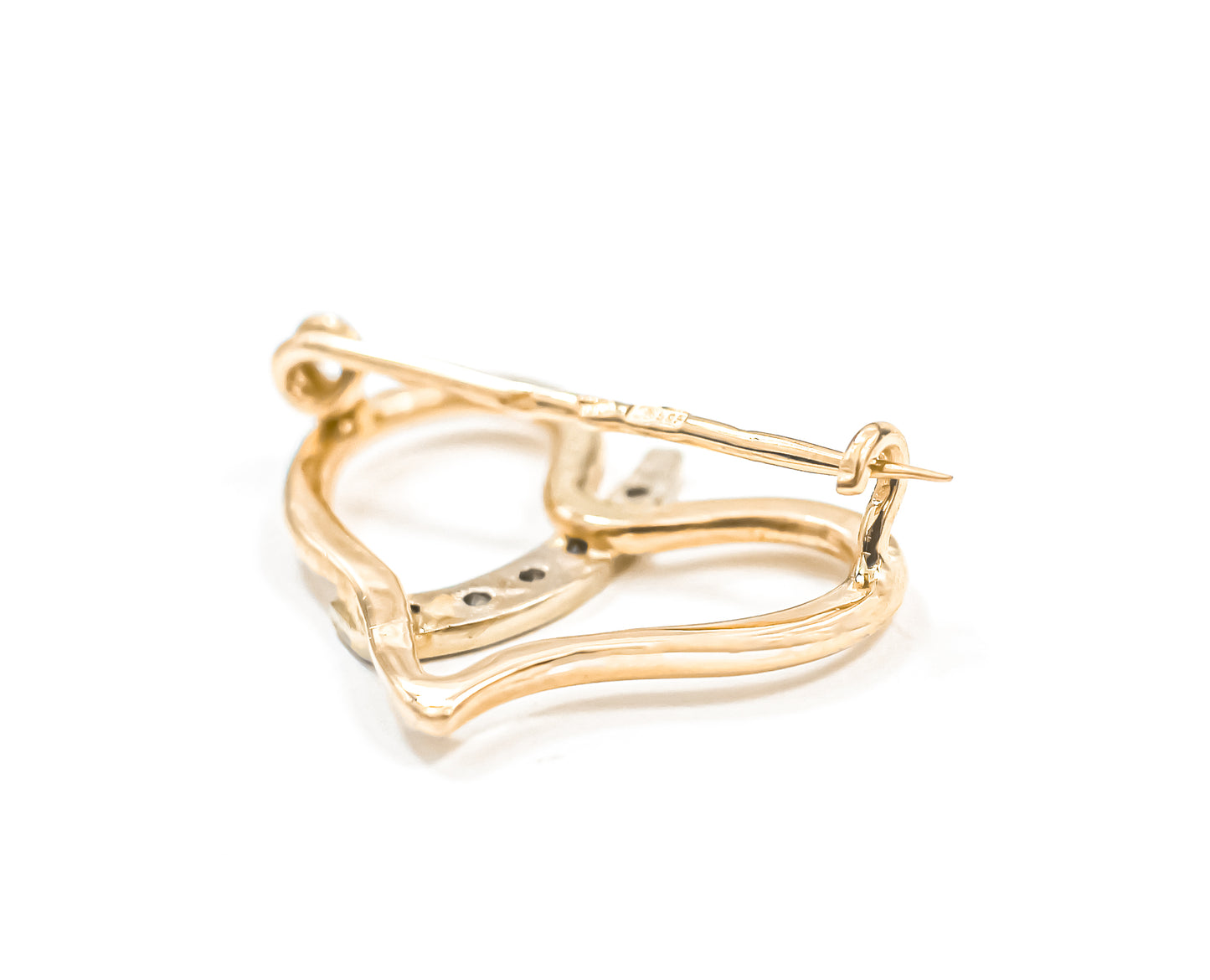 Brooch Heart Zirconia stone