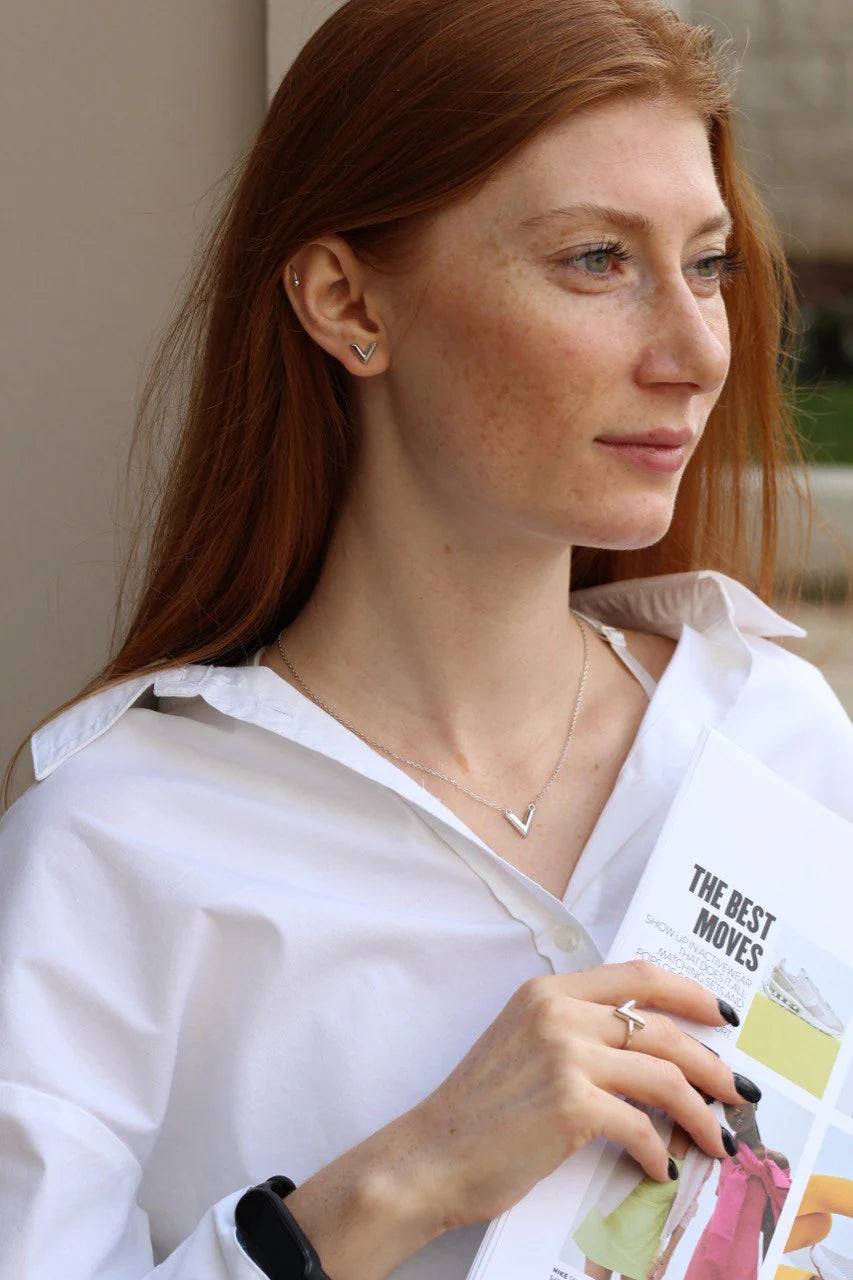 Silver Set of jewelry "V"