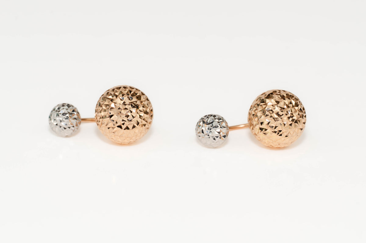 Screw in Earrings Double Gold