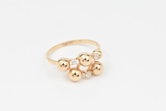 Bubble Ring Gold