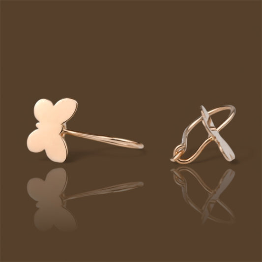 Kids Earrings Gold Butterfly