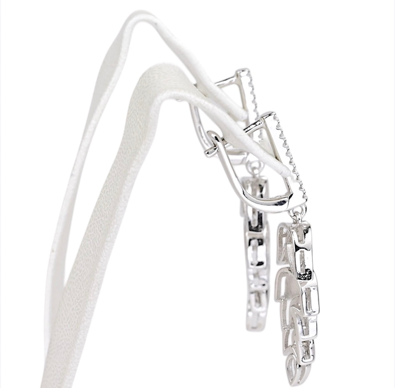 Silver Earrings Ear of Wheat