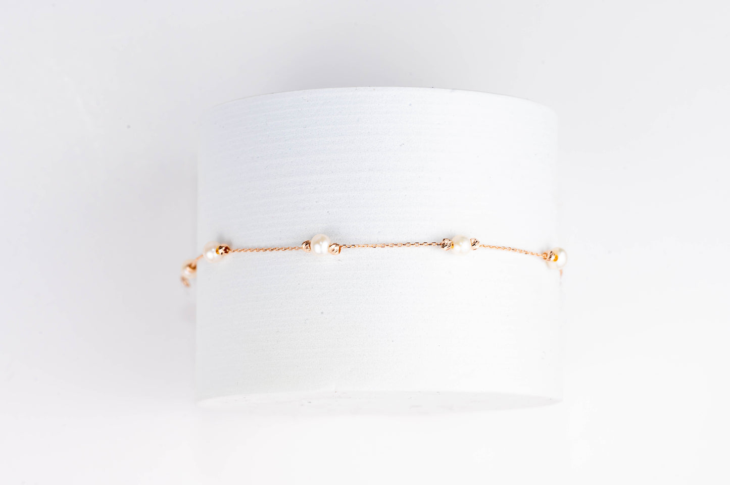 Bracelet Rose Gold 585 with Pearls