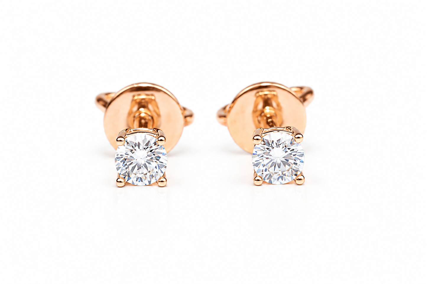 Stud Earrings with Zirconia stones