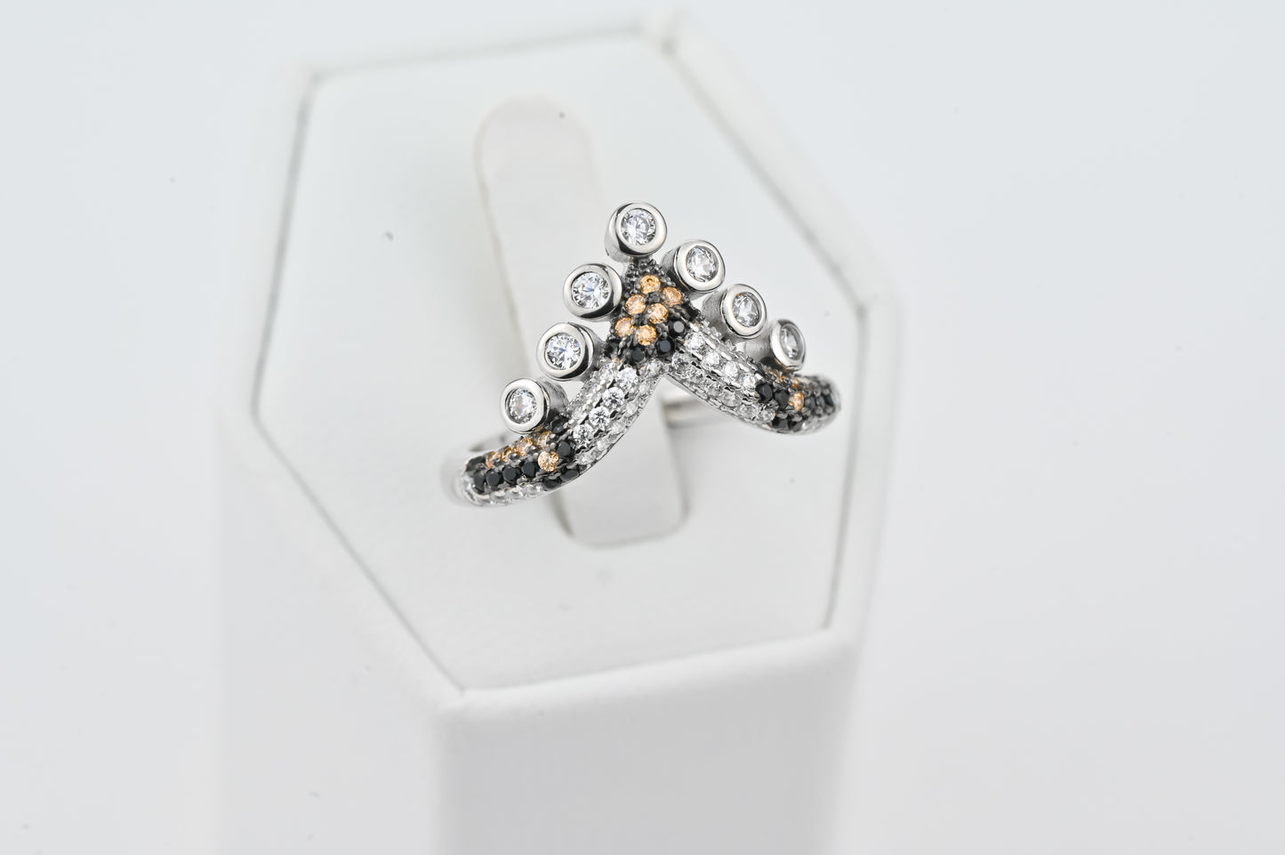 Silver Set Earrings and Ring