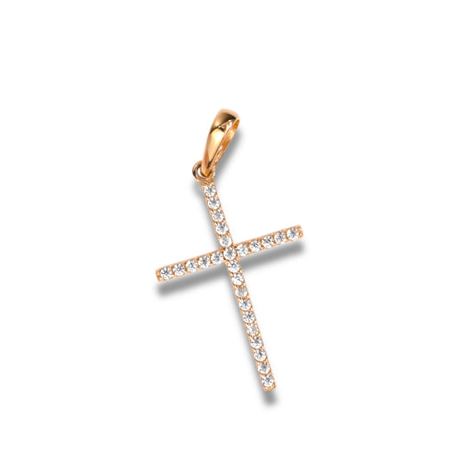 Pendant Cross with Zirconia stones