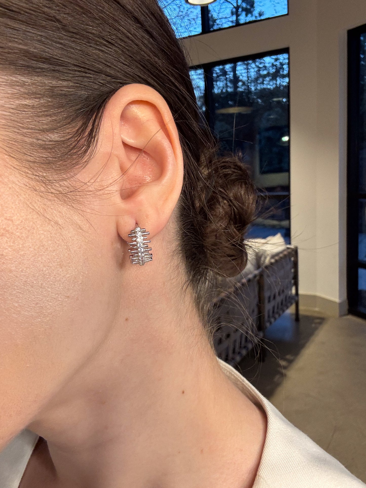 Silver Zirconia stones Set