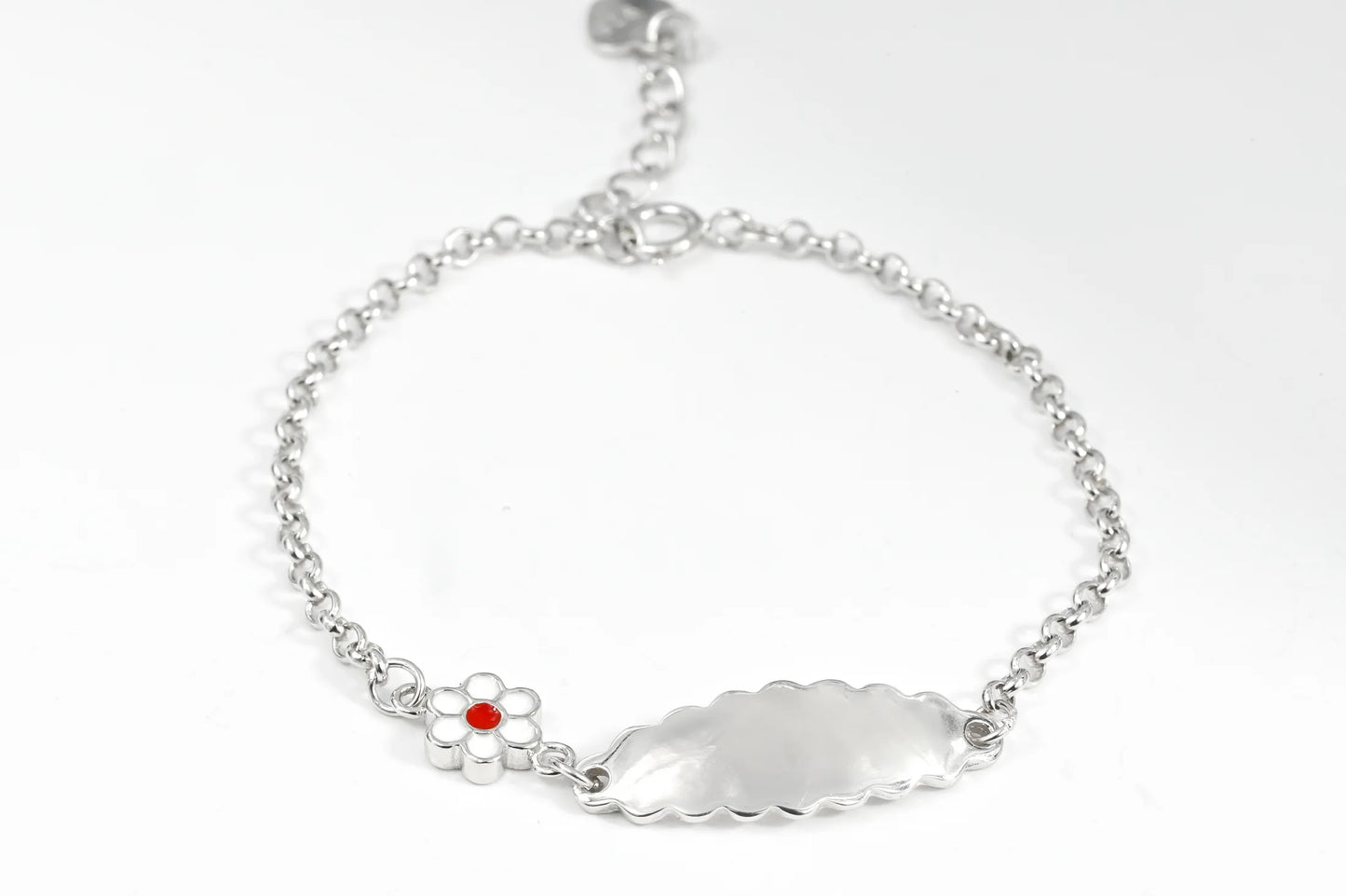 Kids Silver Bracelet Flower