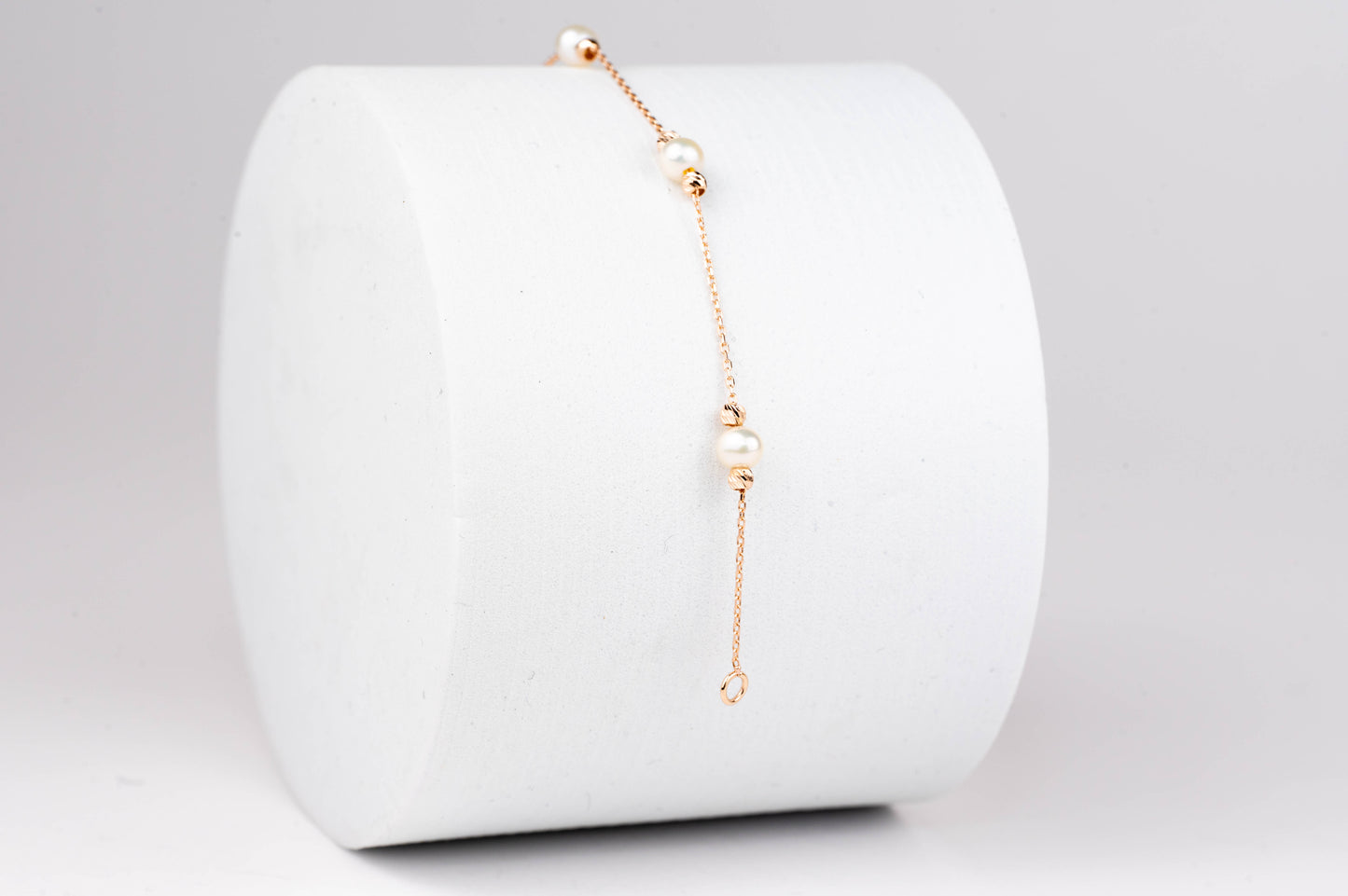 Bracelet Rose Gold 585 with Pearls