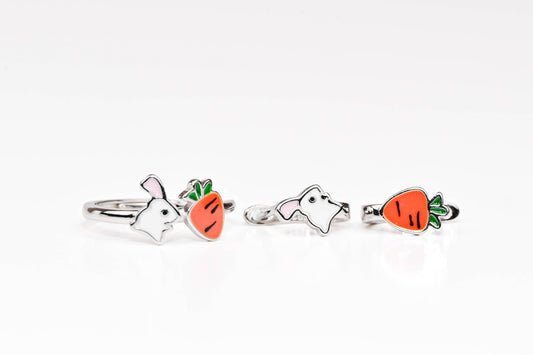 Kids Silver Set Bunny