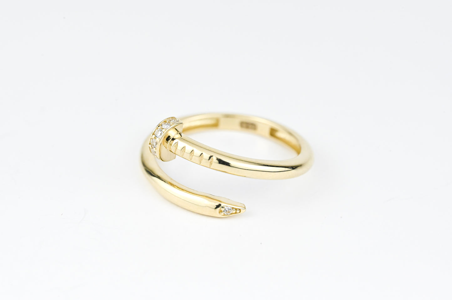 Nail Ring Yellow Gold