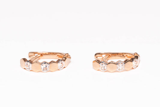 Kids Earrings Rose Gold 585(14K)