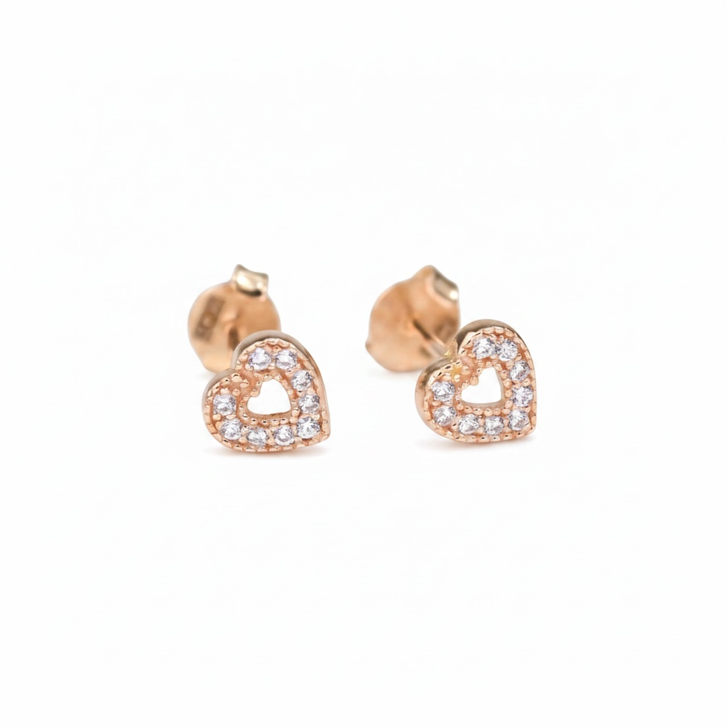 Stud Earrings Hearts