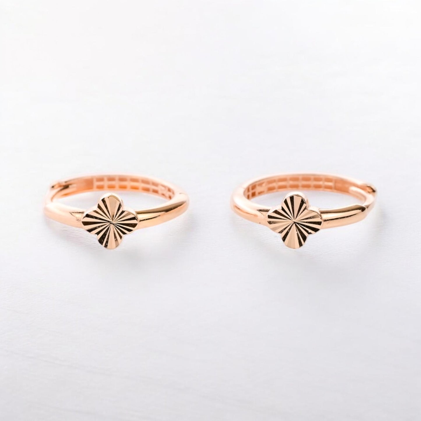 Rose Gold Hoops Earrings