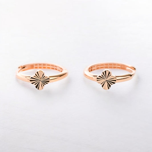 Rose Gold Hoops Earrings