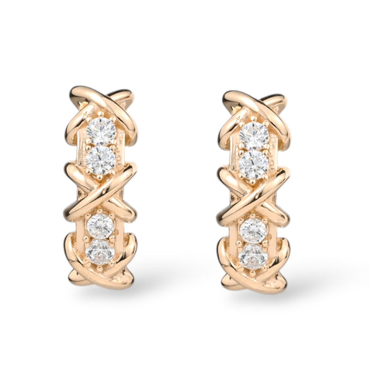 Earrings with Zirconia stones