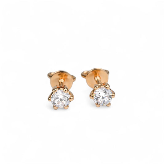 Stud Earrings with Zirconia stones
