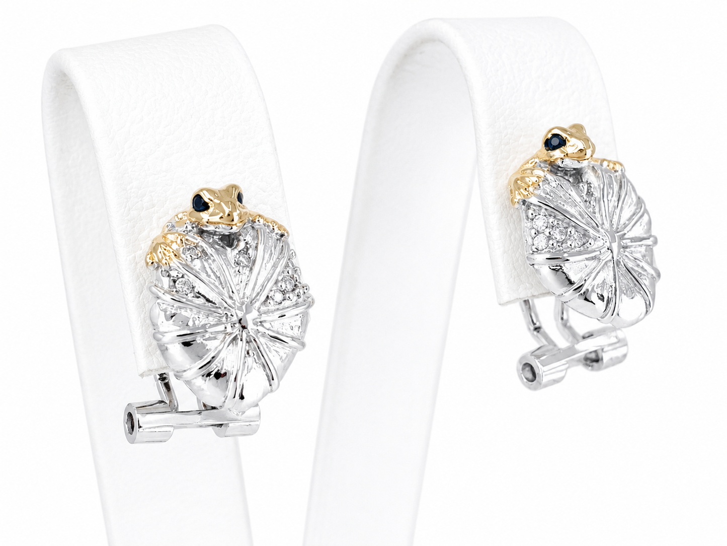 Little Golden Frog Jewelry Silver Set