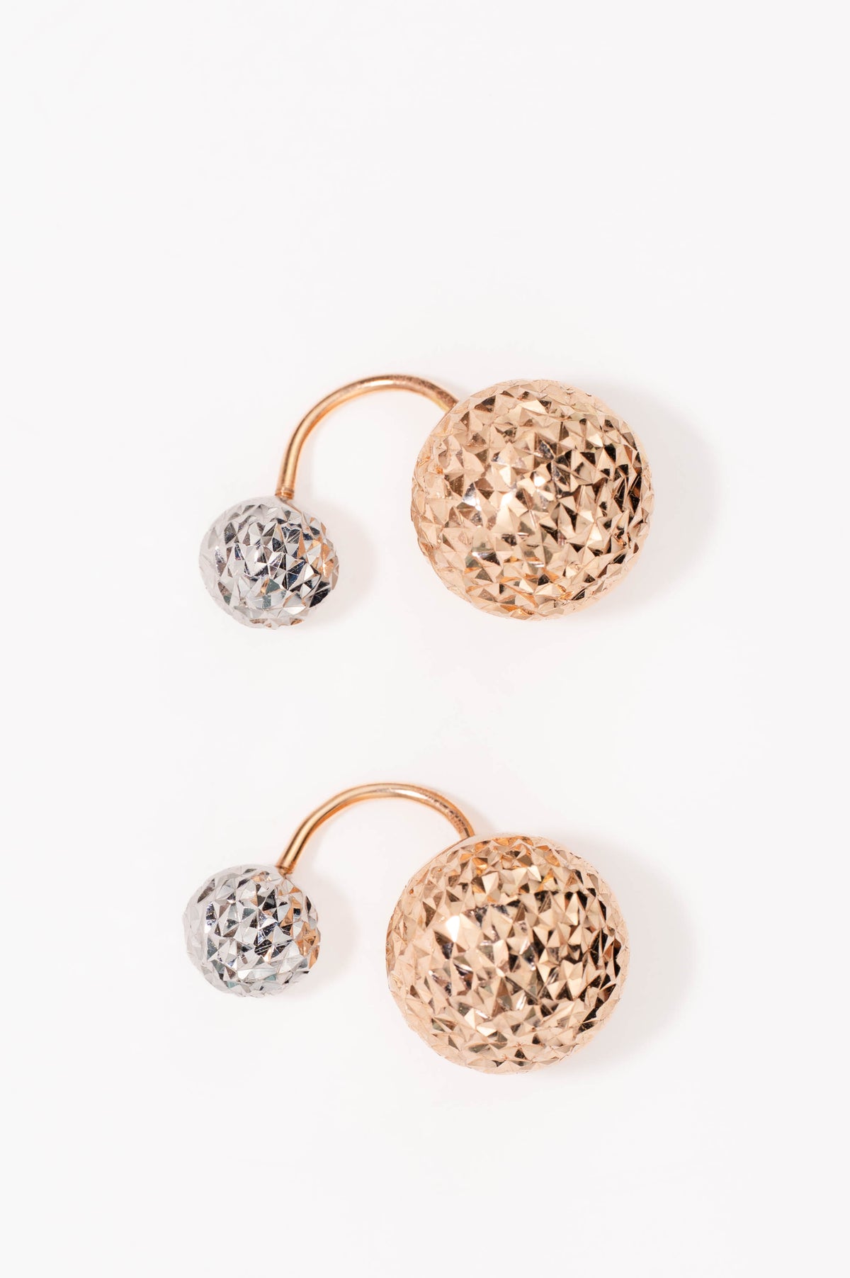 Screw in Earrings Double Gold