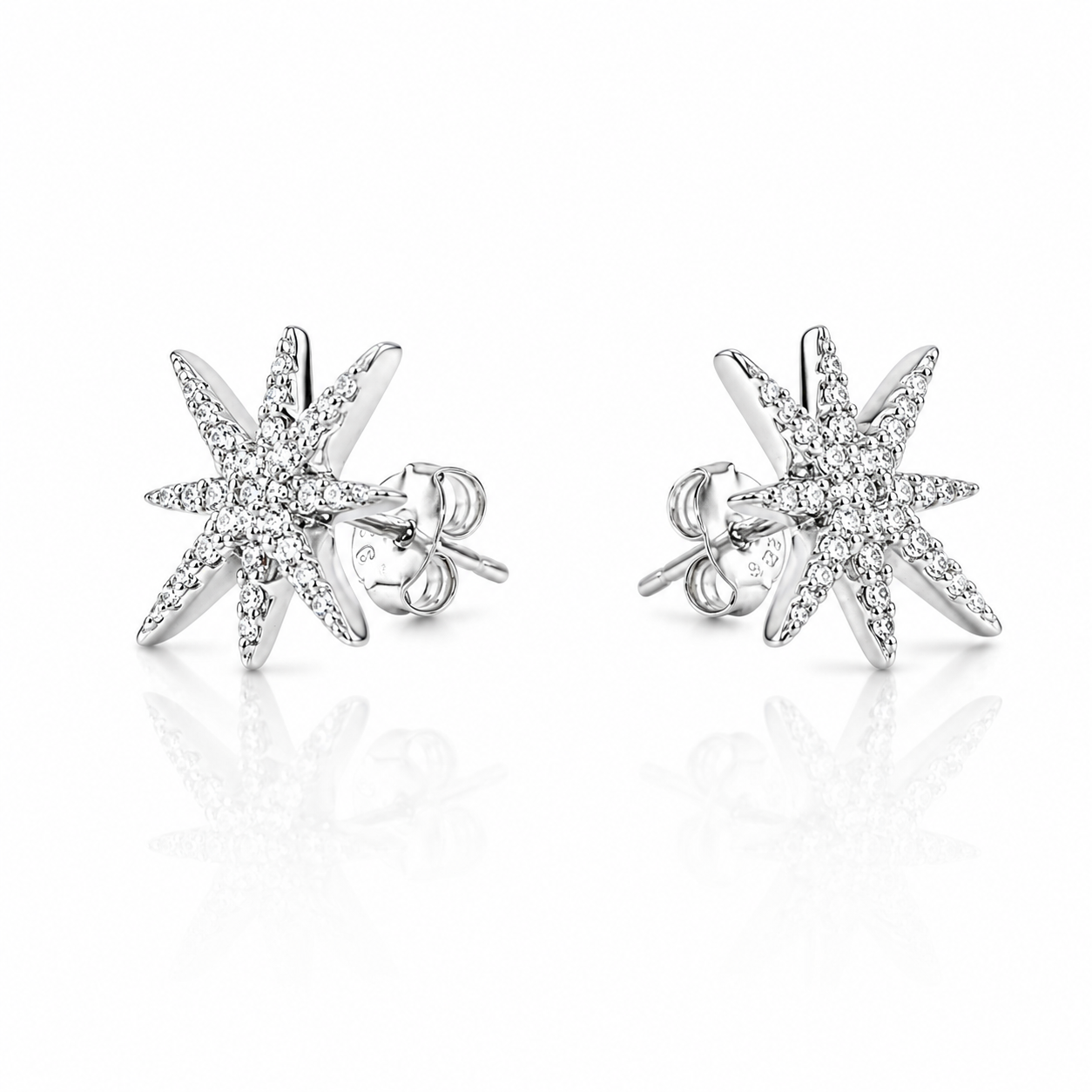 Silver Set Stars ( Stud Earrings & Ring)