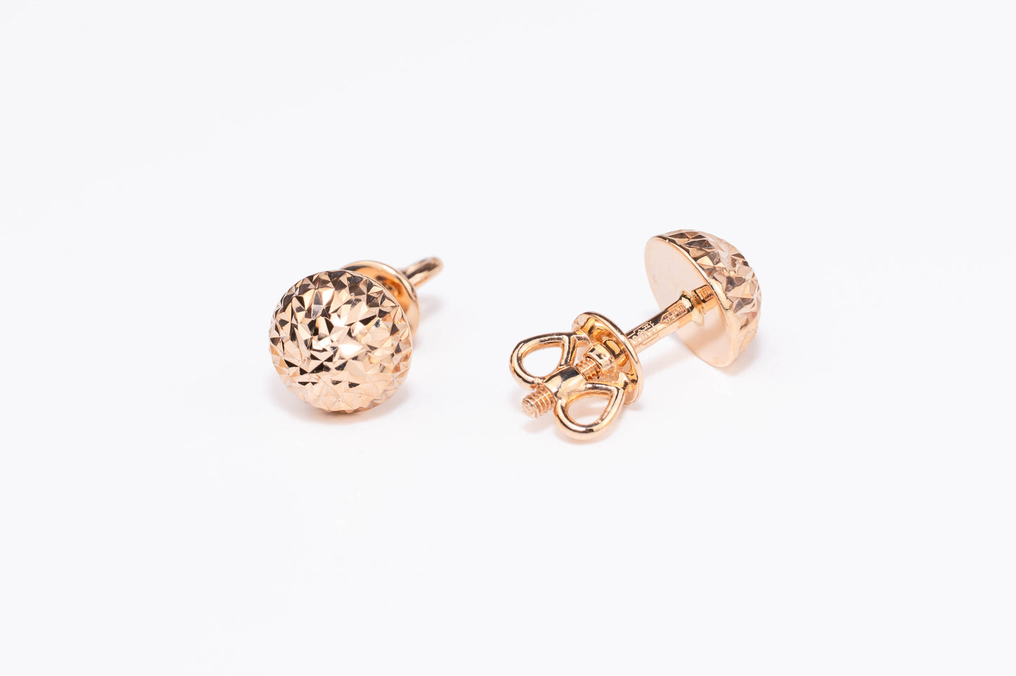 Stud Earrings Rose Gold 585(14K)