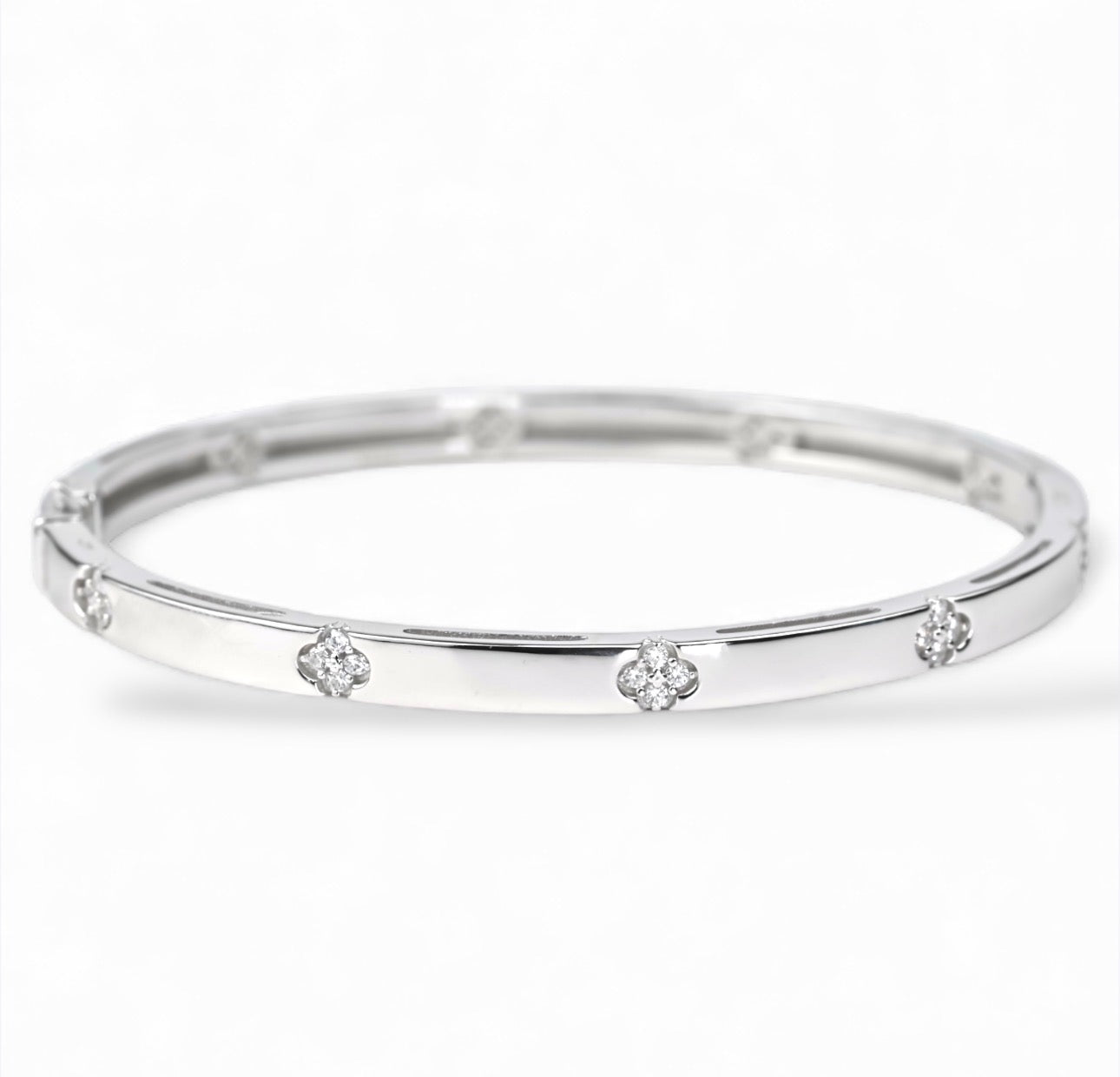 Silver Bracelet with Zirconia stones