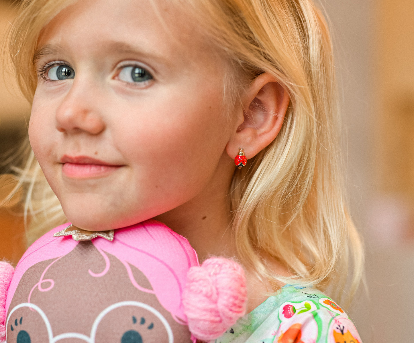 Ladybug Kids Earrings