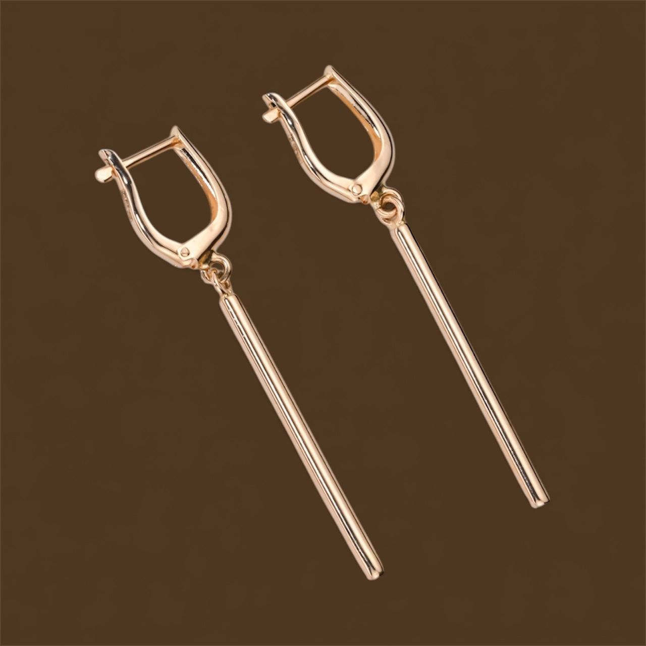 Rose Gold Dangle Earrings