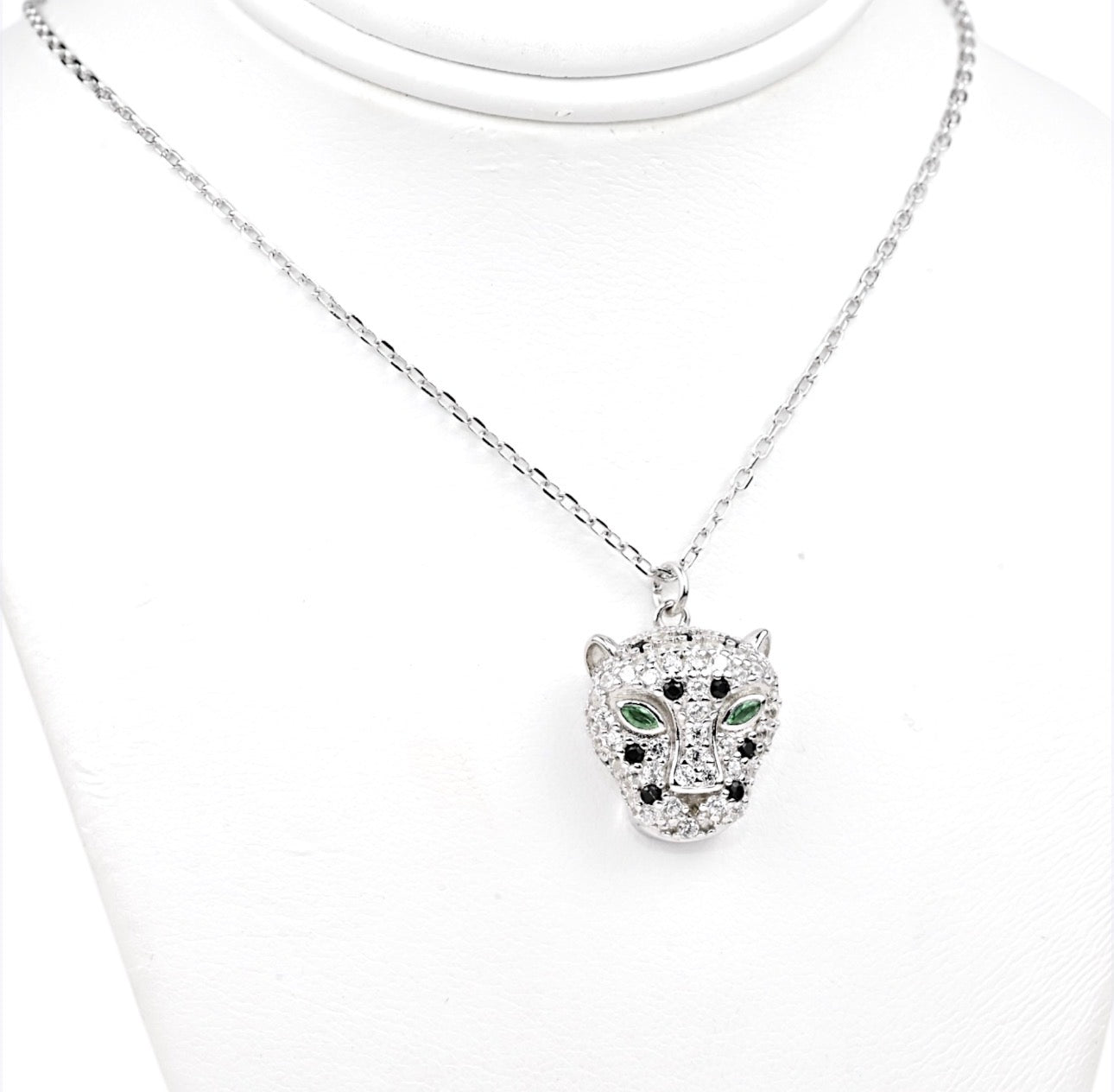 Silver Necklace Panther