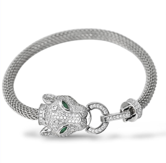 Silver Bracelet Panther