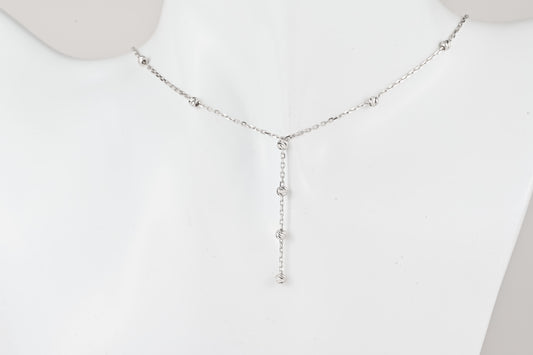 Necklace Tie White Gold