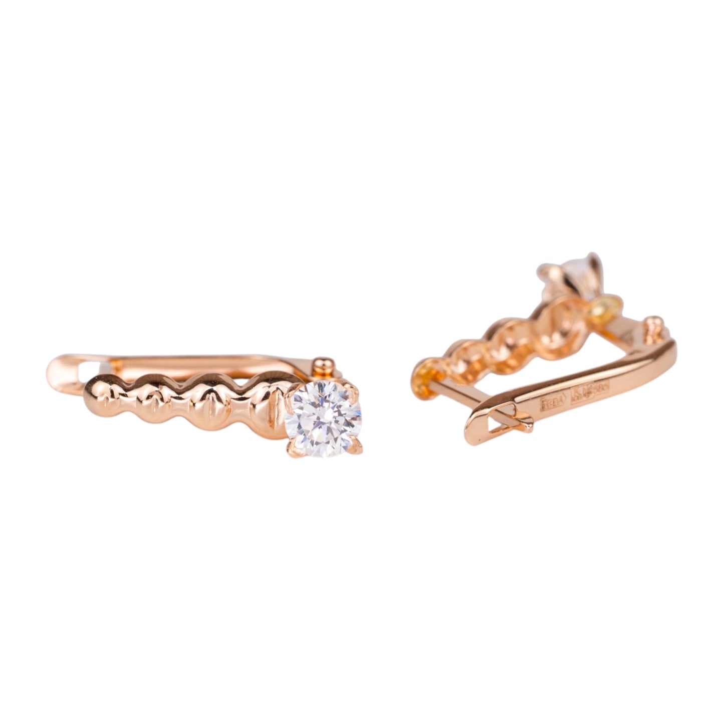 Rose Gold 585 Earrings