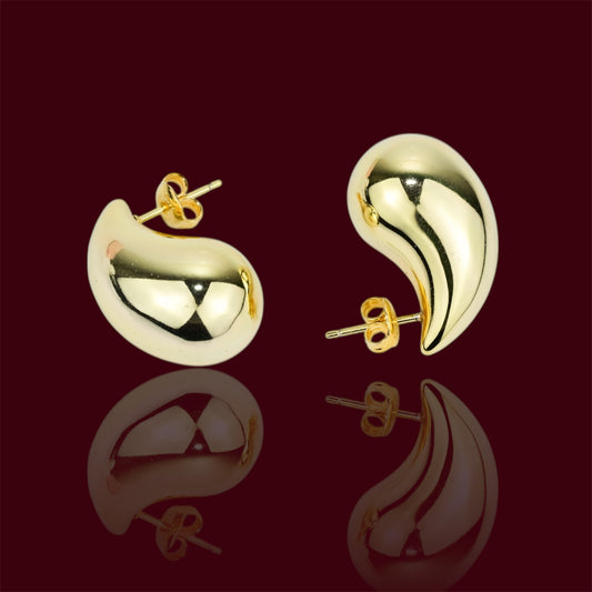 Silver 925 Gold Plated Drop Earrings