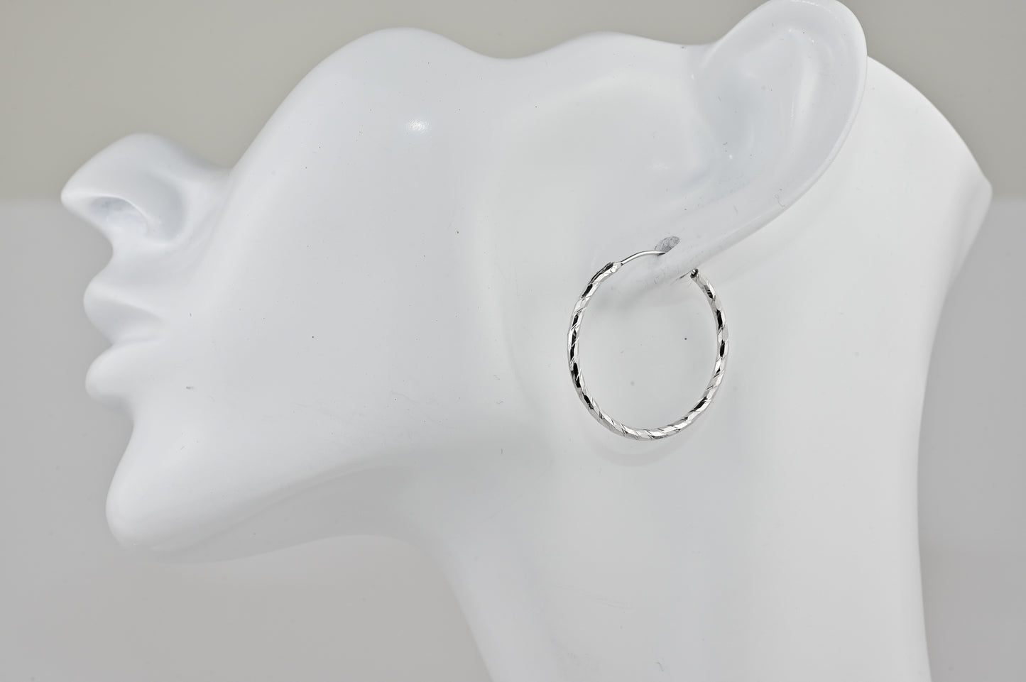 Hoops Silver Earrings (Different Sizes available)