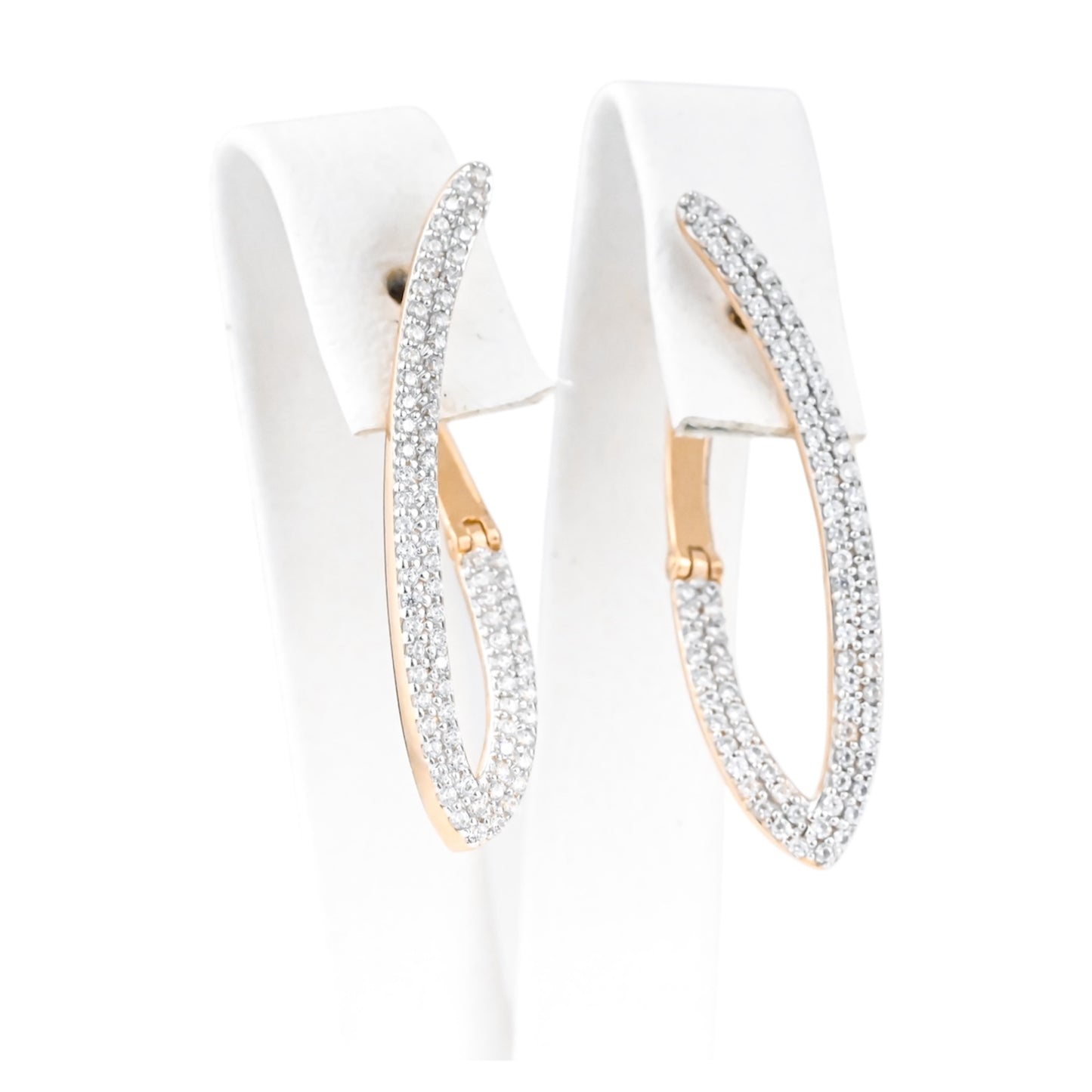 Zirconia stones Gold Earrings