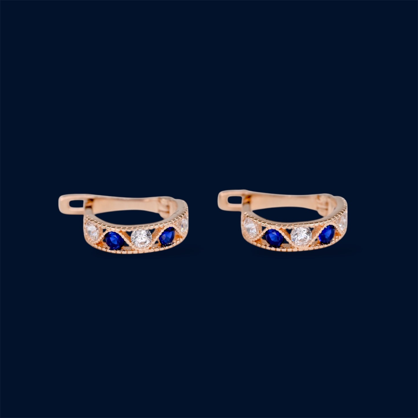 Kids Earrings Blue stones