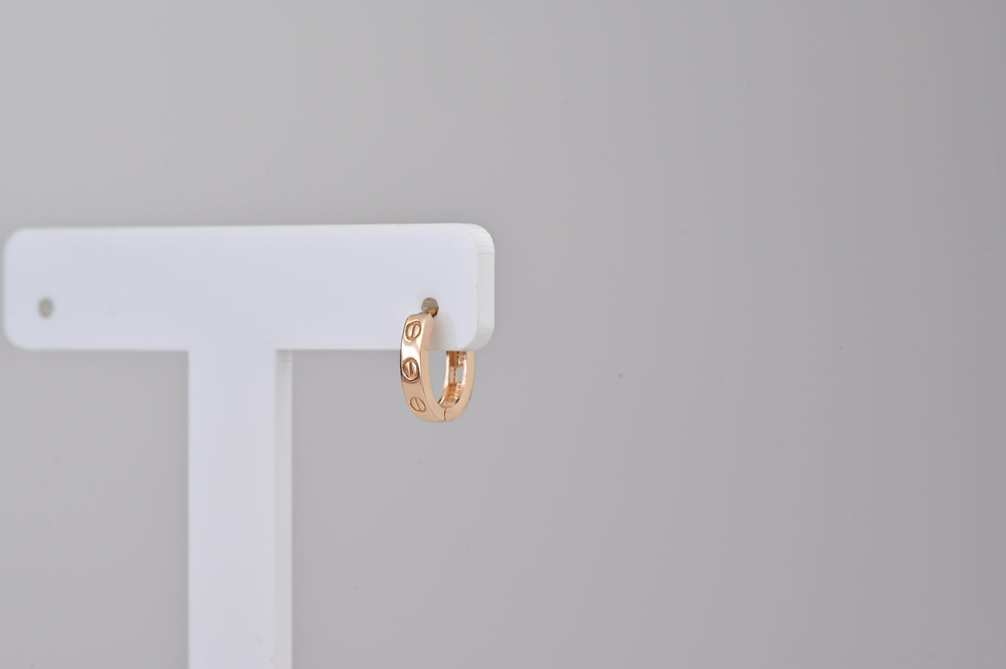 Rose Gold Hoops Kids Earrings