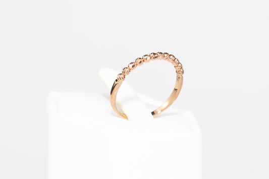 Rose Gold Ring Minimalist Ball