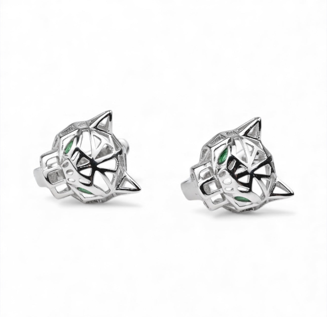 Silver Jewelry Set Panther