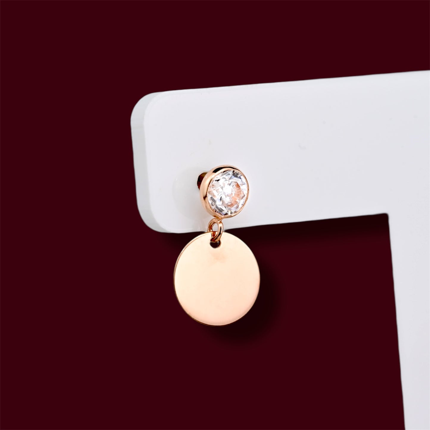 Stud Earrings with Zirconia stones